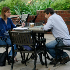 MFA Students on Patio