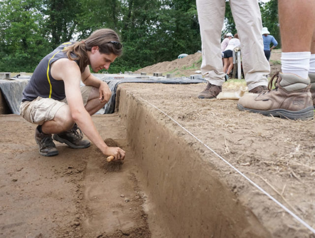 As a member of Warren Wilson Collegeâs Archaeology Crew, Michael Thorpe â17 helps excavate a 16th-century Spanish fort in Morganton. 