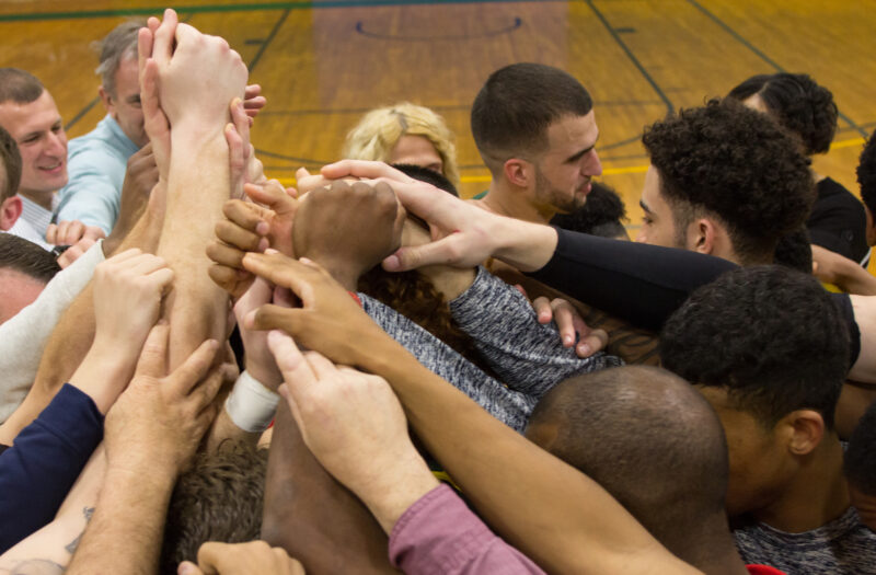 Basketball Huddle