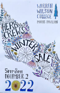 The Herb Crew Winter Sale will take place on Friday, December 2 at Morris Pavilion, Warren Wilson College.
