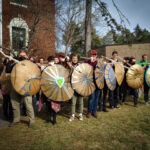Students in a history class built replica shields